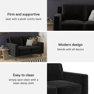 DHP Brynn Loveseat - Black