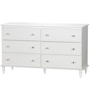 Rowan Valley Laren Kids' White 6 Drawer Dresser - White