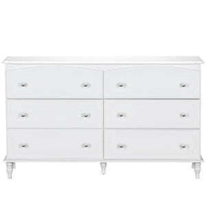 Rowan Valley Laren Kids' White 6 Drawer Dresser - White