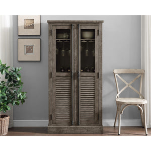 Ameriwood Home Sienna Park Beverage Cabinet - Weathered Oak