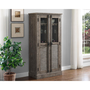 Ameriwood Home Sienna Park Beverage Cabinet - Weathered Oak