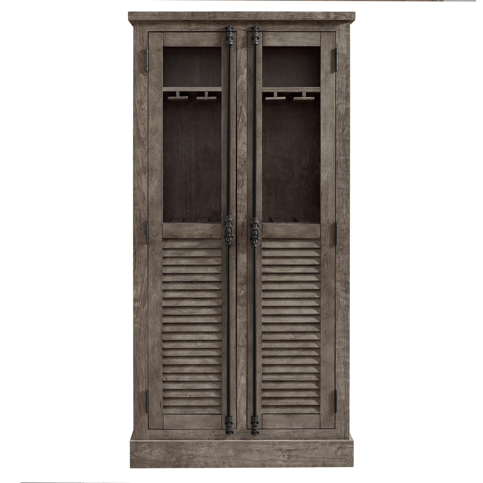 Ameriwood Home Sienna Park Beverage Cabinet - Weathered Oak