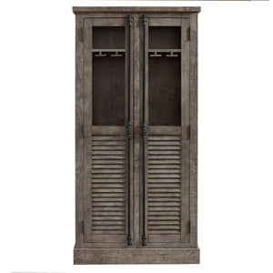 Ameriwood Home Sienna Park Beverage Cabinet - Weathered Oak