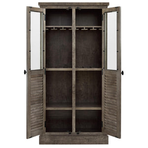 Ameriwood Home Sienna Park Beverage Cabinet - Weathered Oak