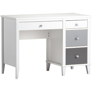 Monarch Hill Poppy Kids' White Desk, Grey Drawers - Gray