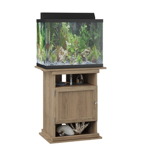 Ollie & Hutch Flipper™ 10/20 Gallon Aquarium or Terrarium Stand - Rustic Oak