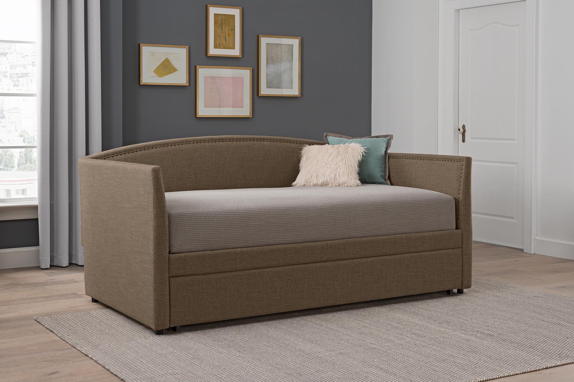 Better Homes & Gardens Grayson Daybed & Trundle, Twin Size, Oatmeal - Oatmeal - Twin