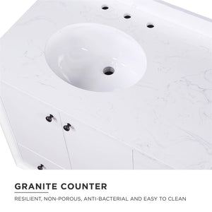 DHP Bleeker 36 Inch Bathroom Vanity - White - 36"