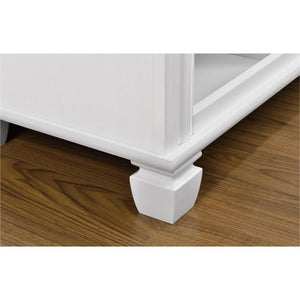 Ameriwood Home Woodcrest TV Stand for TVs up to 55" - White
