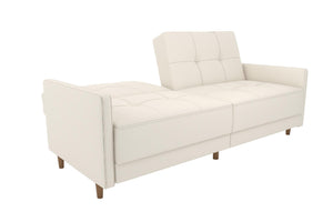 DHP Andora Futon Sofa Bed - White
