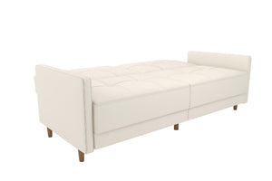 DHP Andora Futon Sofa Bed - White