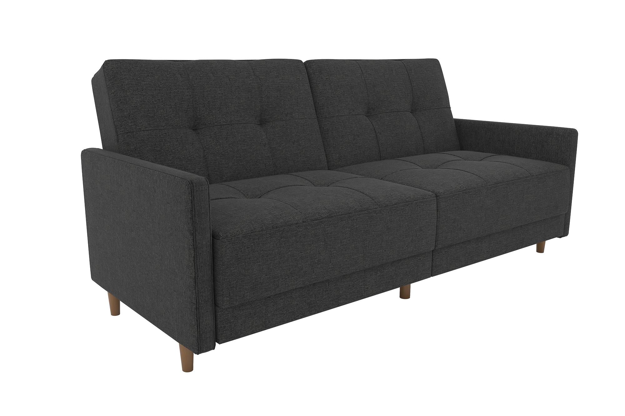 DHP Andora Futon Sofa Bed - Dark Gray