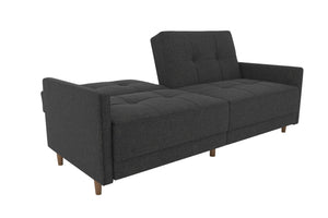 DHP Andora Futon Sofa Bed - Dark Gray