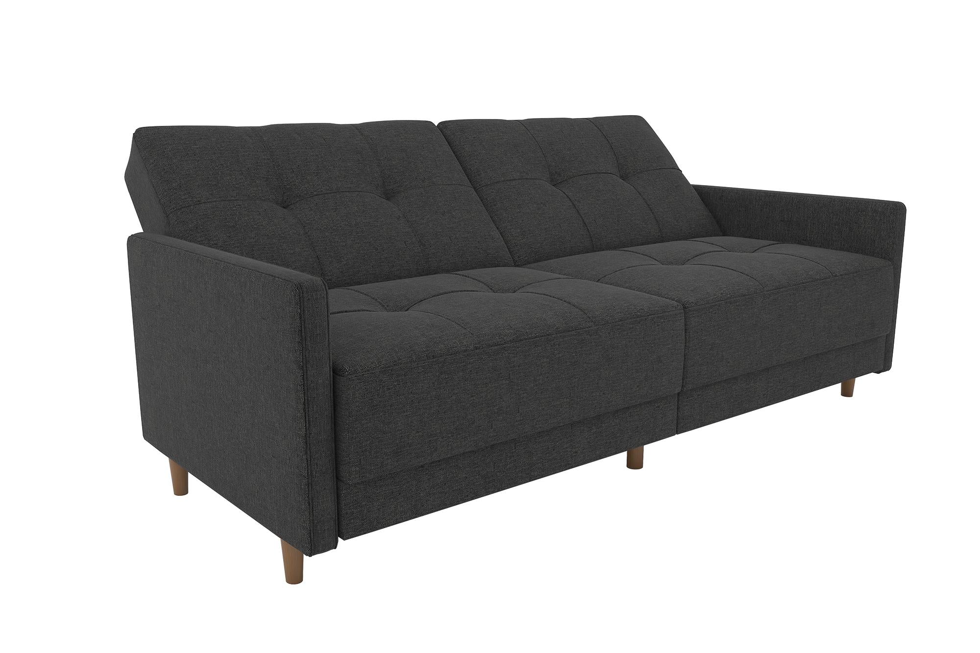 DHP Andora Futon Sofa Bed - Dark Gray