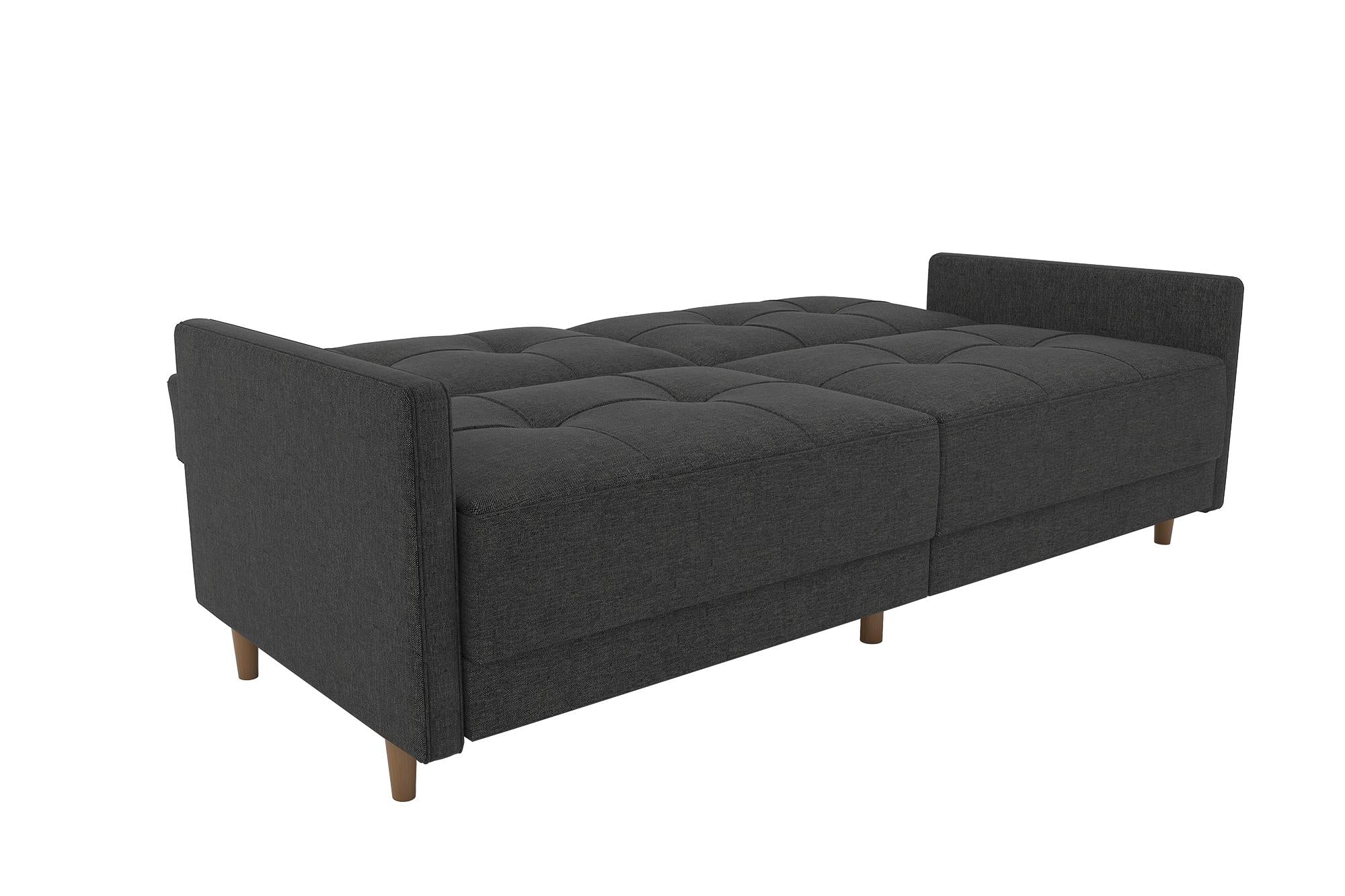 DHP Andora Futon Sofa Bed - Dark Gray