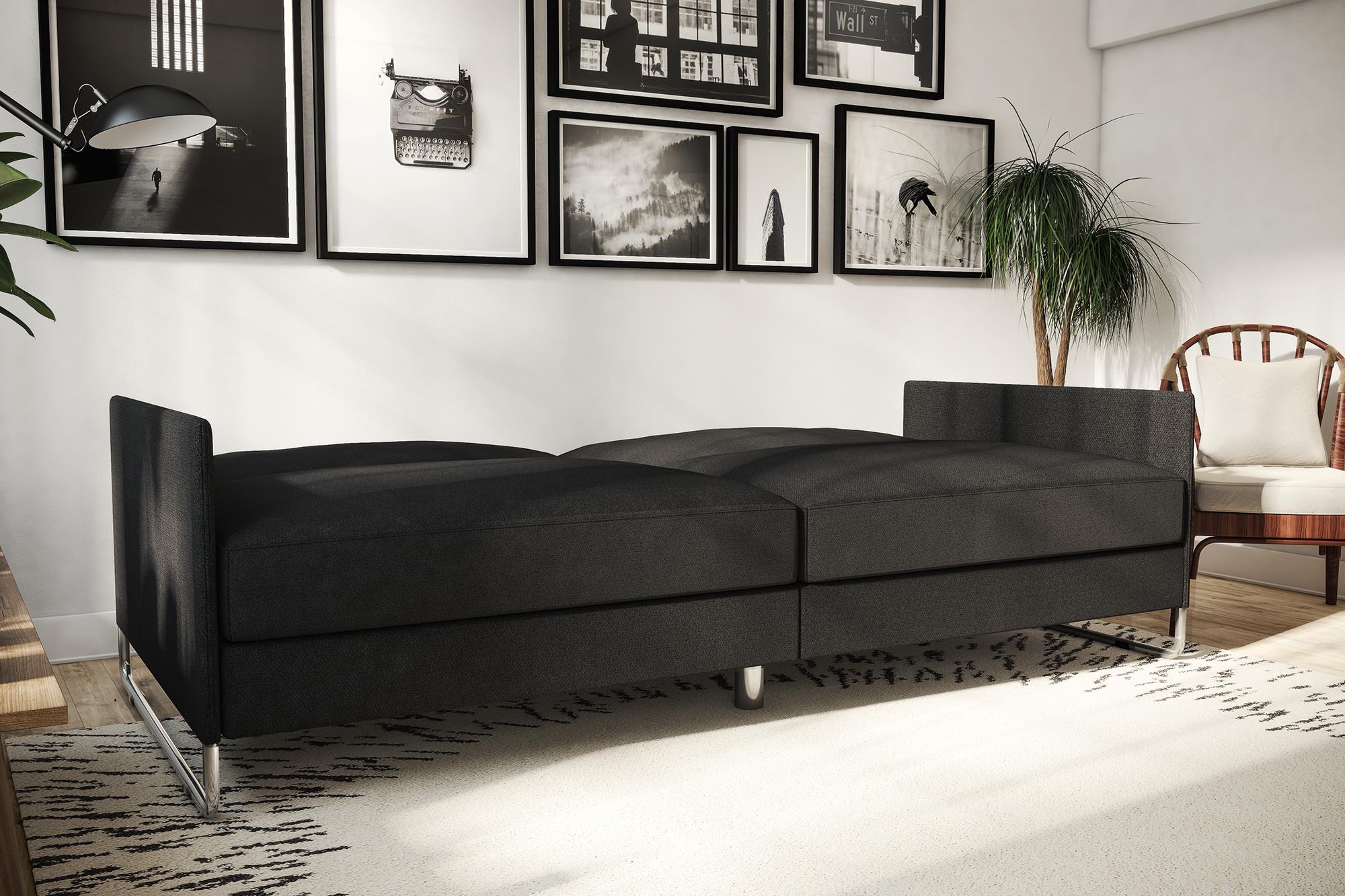 DHP Pembroke Futon Sofa Bed - Gray