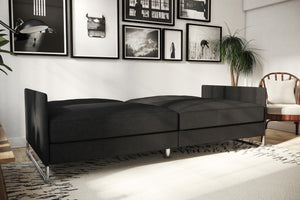 DHP Pembroke Futon Sofa Bed - Gray