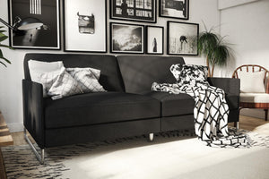 DHP Pembroke Futon Sofa Bed - Gray