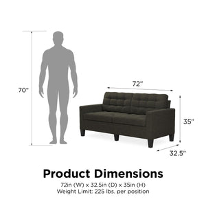 DHP Emily Sofa - Gray