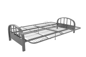 DHP Aiden Metal Futon Frame - Silver