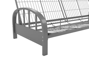 DHP Aiden Metal Futon Frame - Silver
