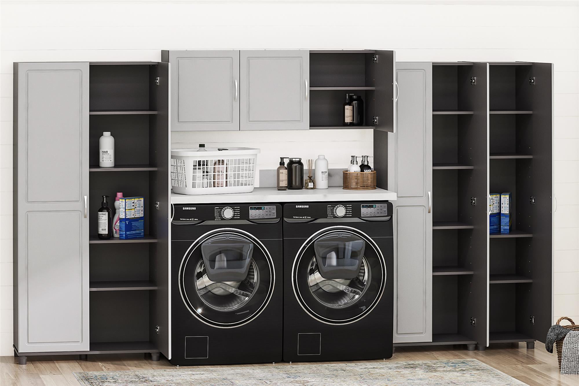 Systembuild Evolution Kendall 54" Wall Cabinet - Gray