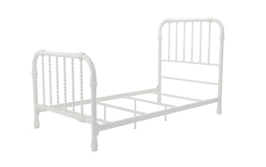 Max & Finn Wren Metal Bed - White - Twin