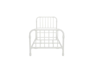 Max & Finn Wren Metal Bed - White - Twin