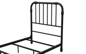 Max & Finn Wren Metal Bed - Black - Twin