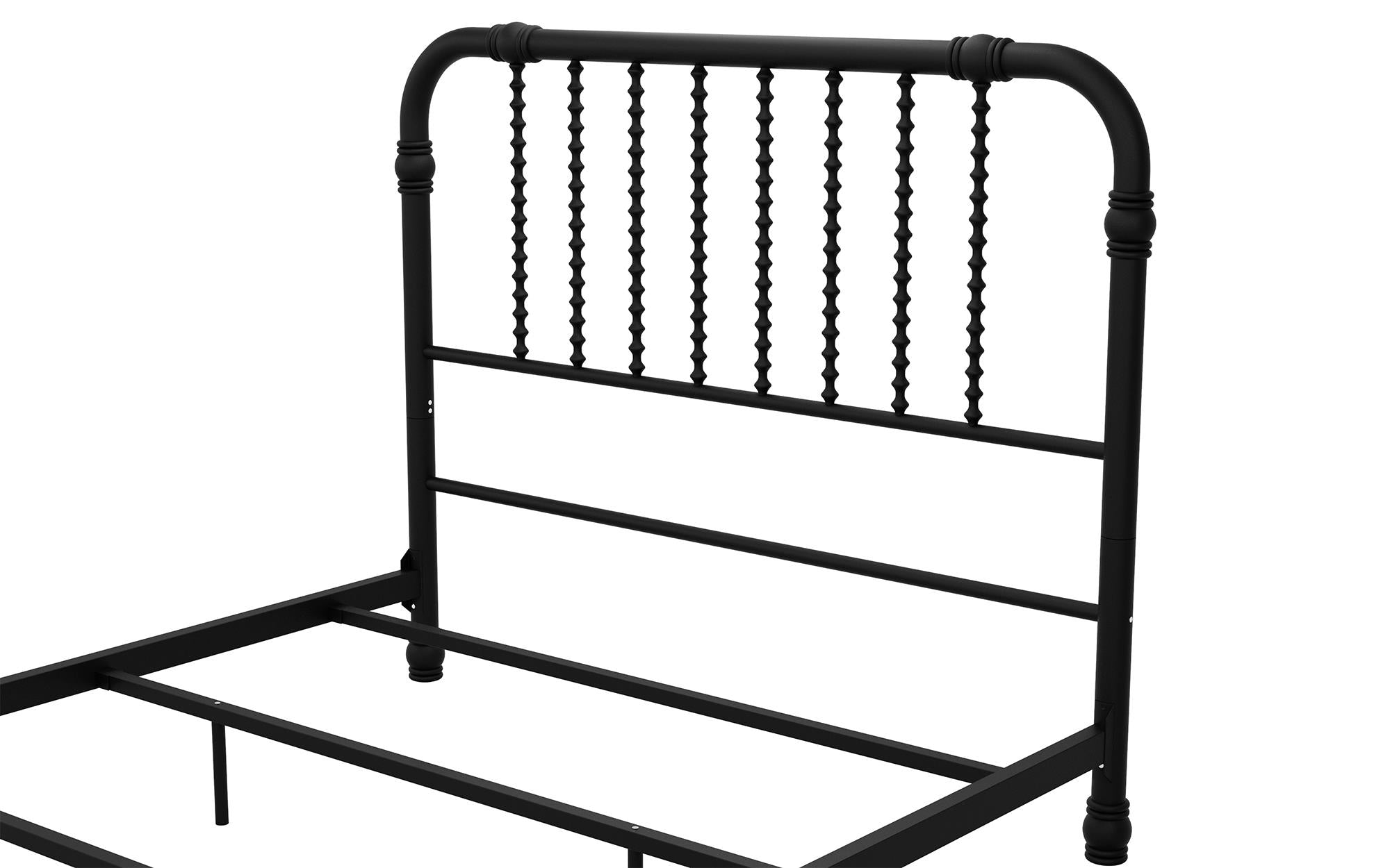 Max & Finn Wren Metal Bed - Black - Full