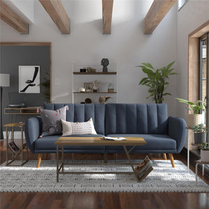 Novogratz Brittany Futon Sofa Bed - Navy