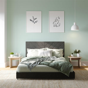 DHP Paxson Futon Sofa Bed with USB - Gray - Full
