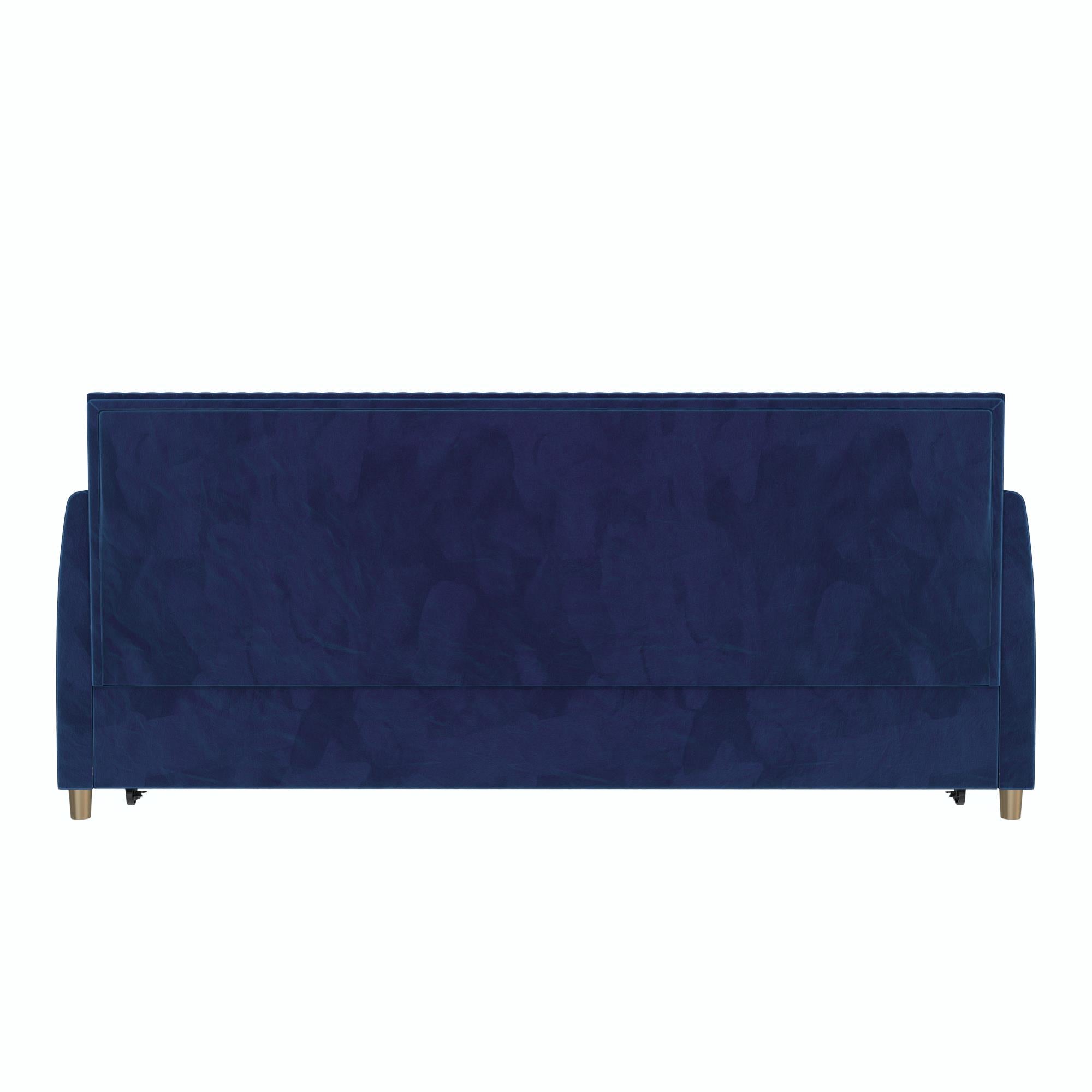 Mr. Kate Daphne Upholstered Daybed with Trundle - Blue - Twin