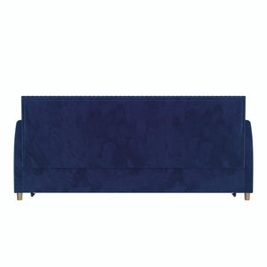 Mr. Kate Daphne Upholstered Daybed with Trundle - Blue - Twin