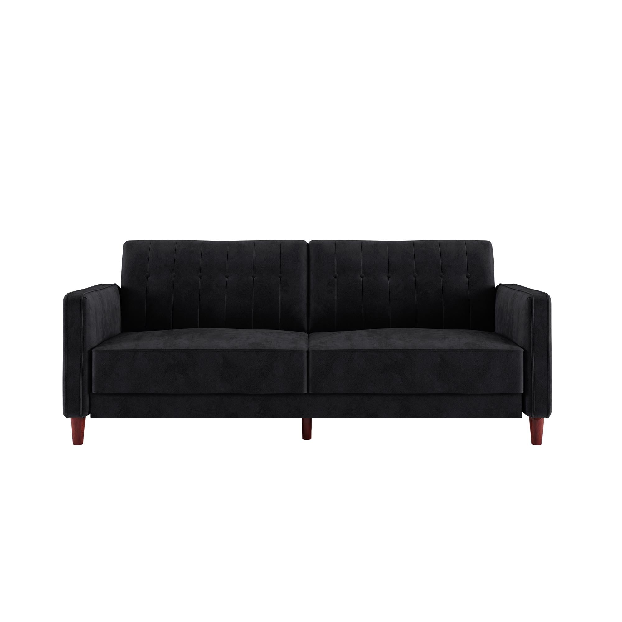 DHP Pin Tufted Futon Sofa Bed - Black