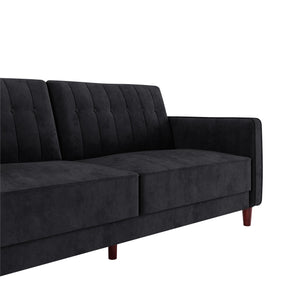 DHP Pin Tufted Futon Sofa Bed - Black