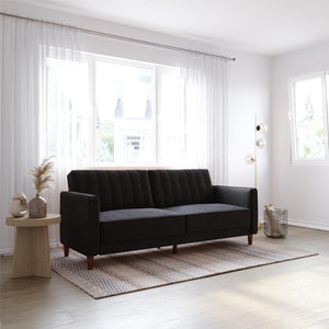DHP Pin Tufted Futon Sofa Bed - Black