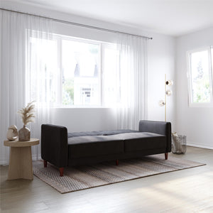 DHP Pin Tufted Futon Sofa Bed - Black
