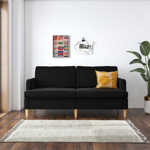 RealRooms Corah Pillowtop Sofa - Black
