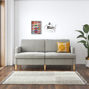 RealRooms Corah Pillowtop Sofa - Light Gray