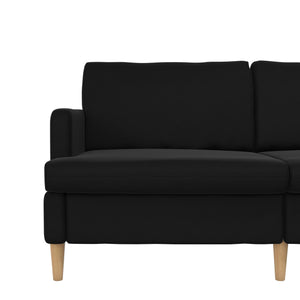 RealRooms Corah Pillowtop Sofa - Black