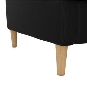 RealRooms Corah Pillowtop Sofa - Black