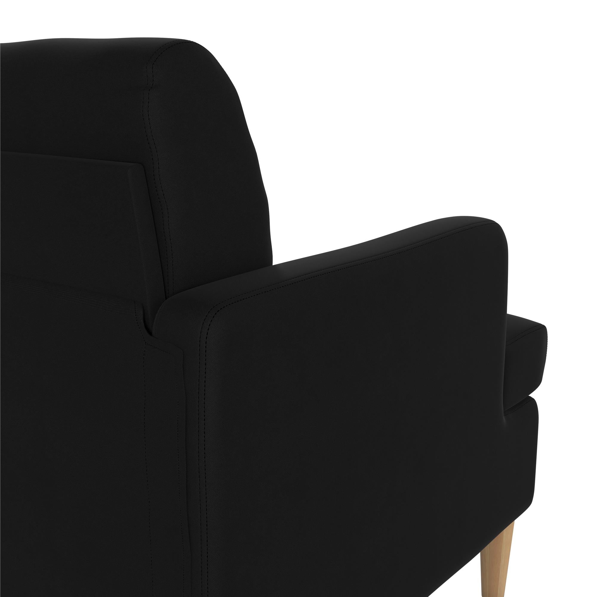 RealRooms Corah Pillowtop Sofa - Black