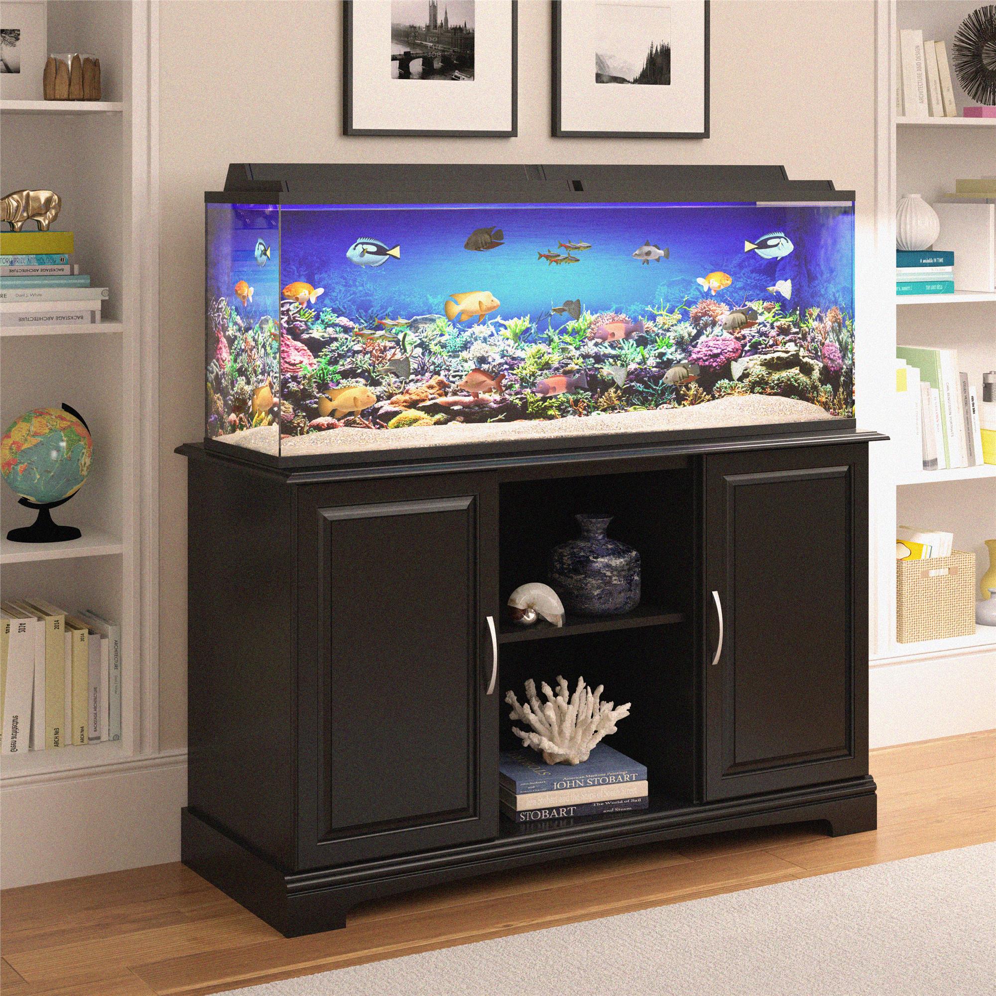 Ollie & Hutch Harbor 50 - 75 Gallon Aquarium or Terrarium Stand - Black