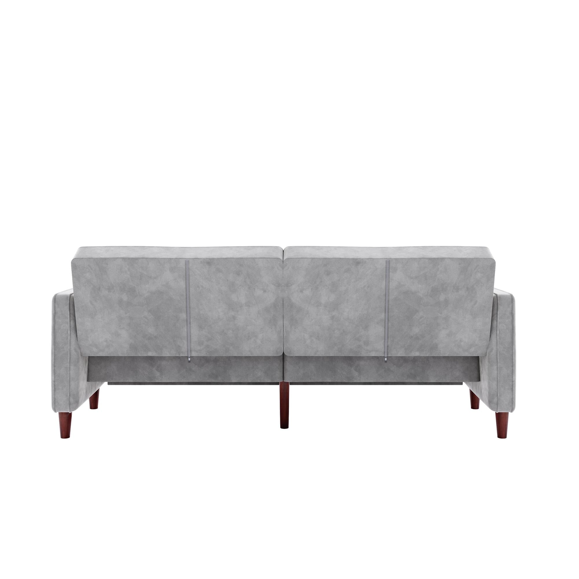 DHP Pin Tufted Futon Sofa Bed - Light Gray