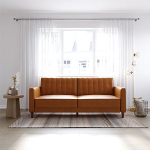 DHP Pin Tufted Futon Sofa Bed - Camel