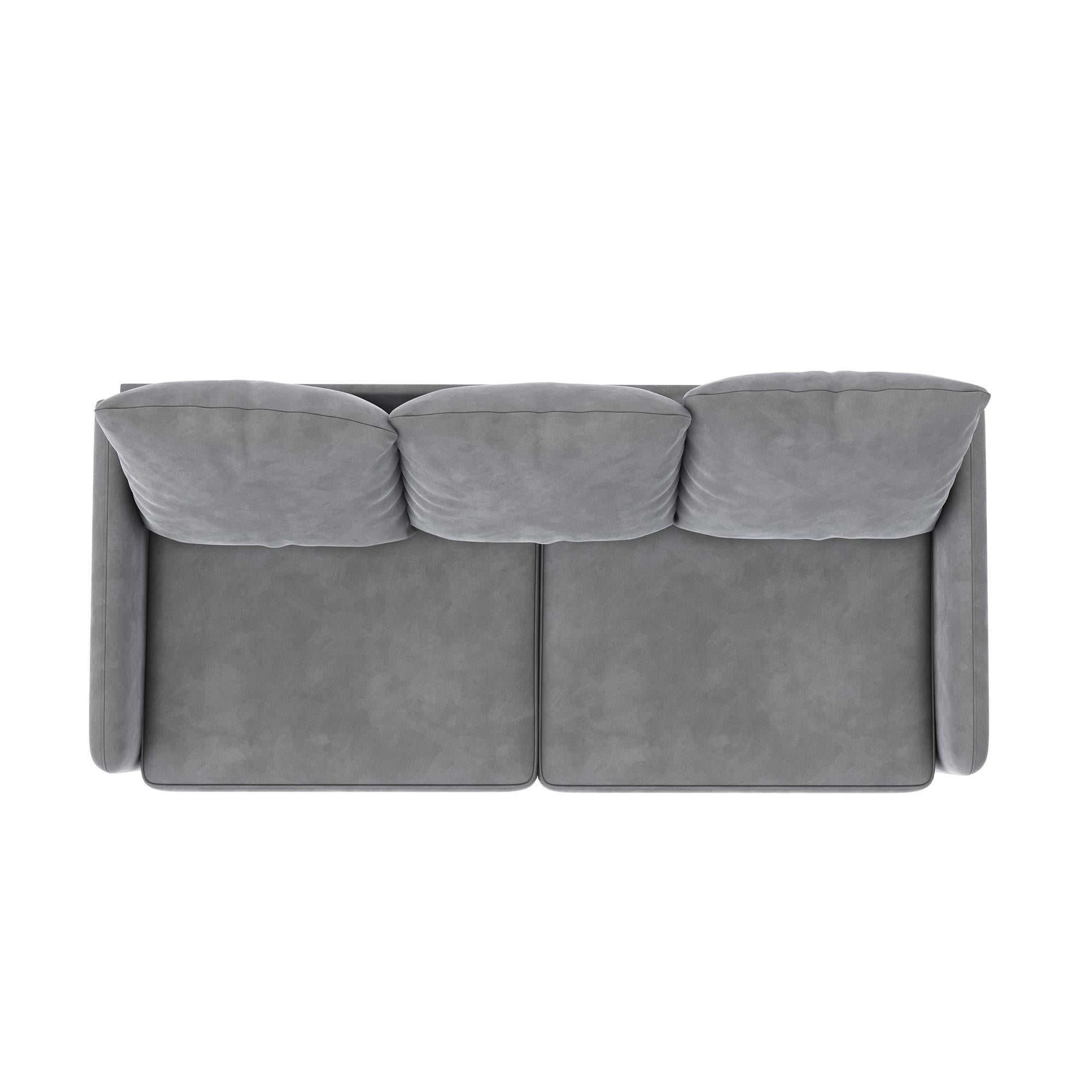 RealRooms Cassia Pillowback Sofa - Light Gray