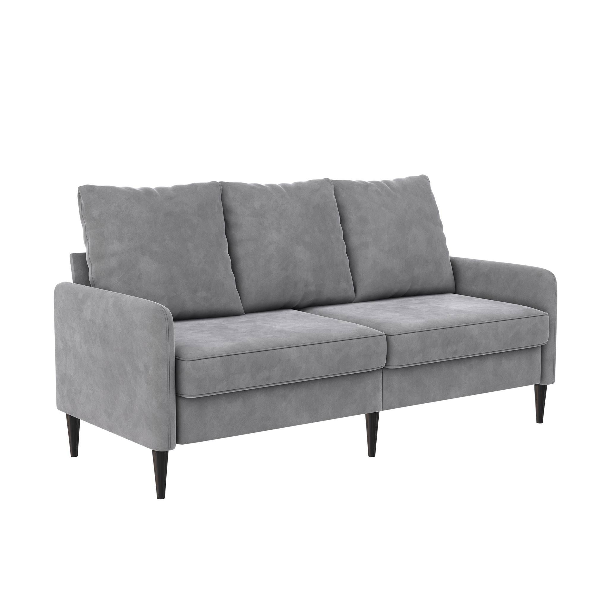 RealRooms Cassia Pillowback Sofa - Light Gray