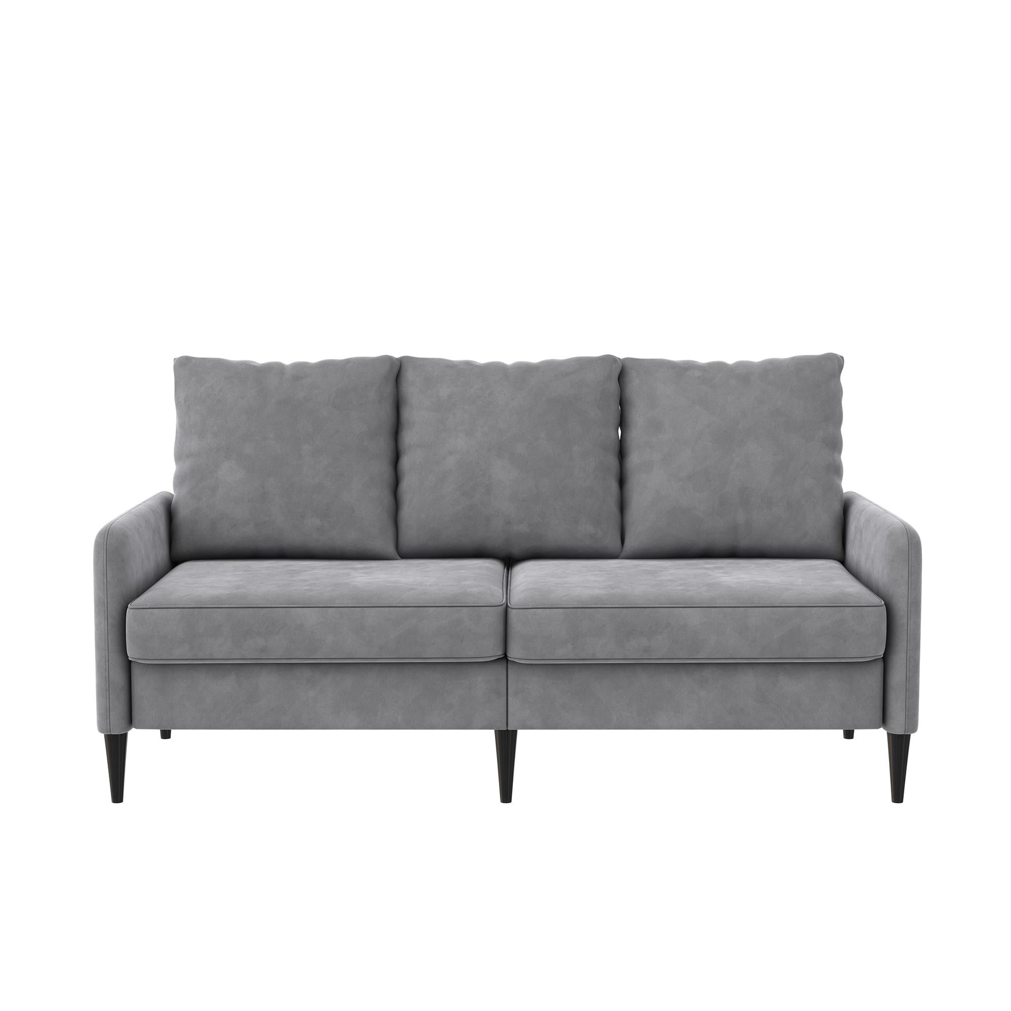 RealRooms Cassia Pillowback Sofa - Light Gray
