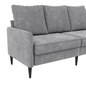 RealRooms Cassia Pillowback Sofa - Light Gray